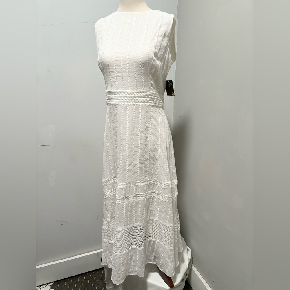 Taylor A-Line Eyelet Dress size 10 NWT